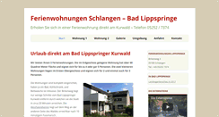 Desktop Screenshot of ferienwohnung-lippspringe.de