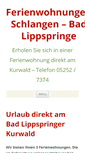 Mobile Screenshot of ferienwohnung-lippspringe.de