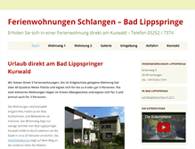 Tablet Screenshot of ferienwohnung-lippspringe.de